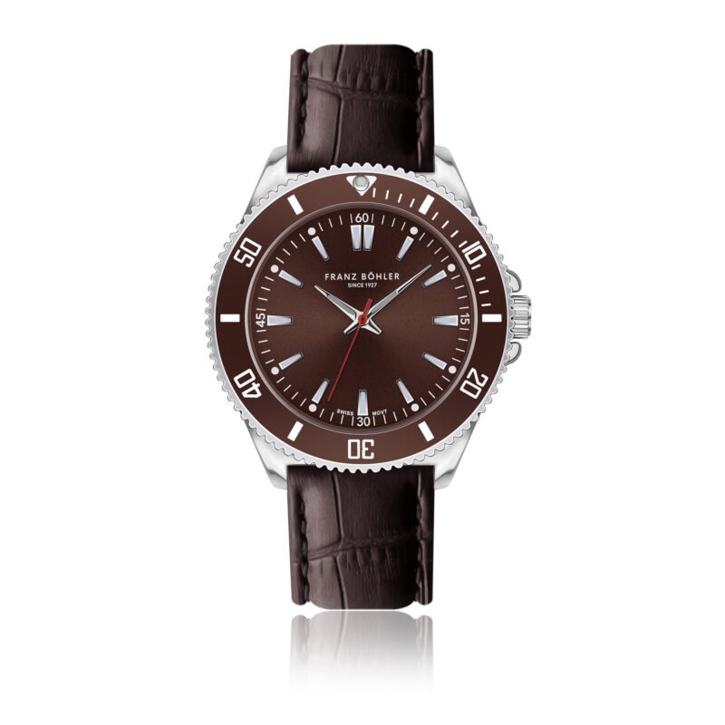 St. Moritz Silver Padded and stitched croco
