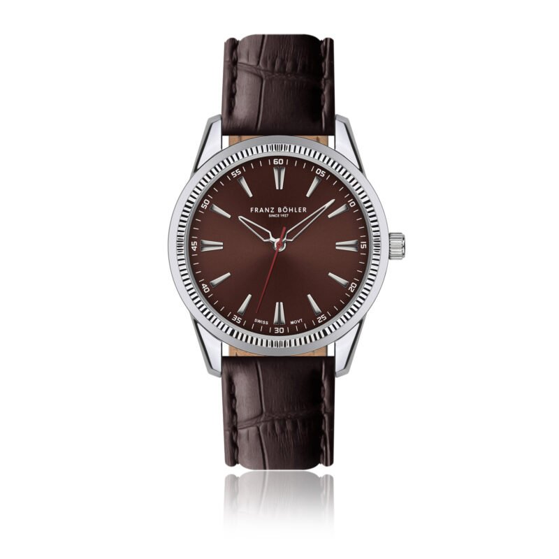 Rotsee Silver Padded and stitched croco