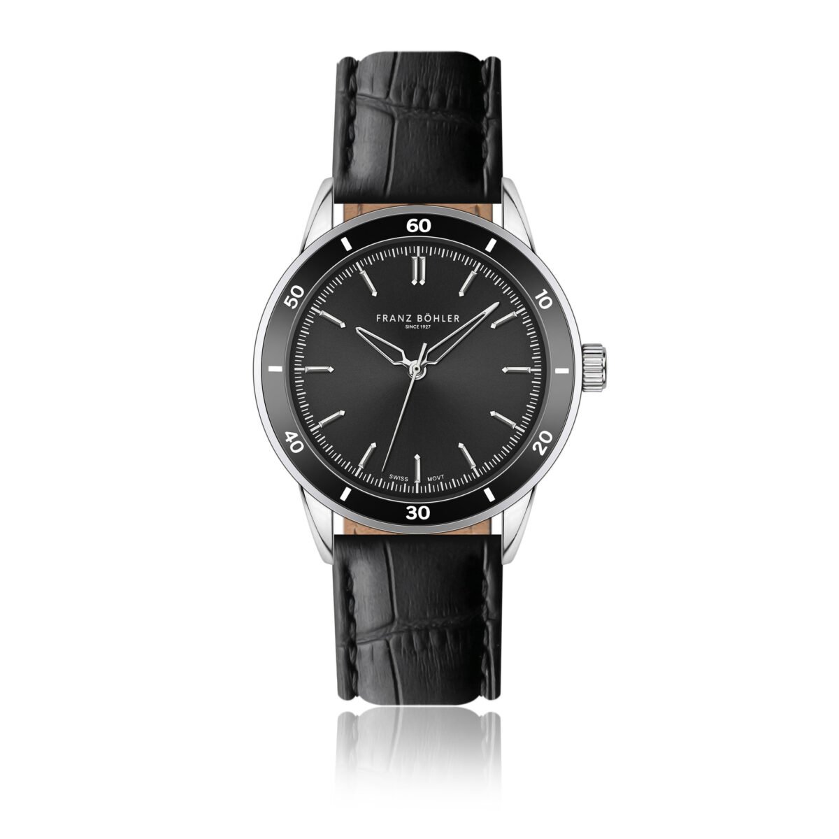 Katzensee Silver Padded and stitched croco