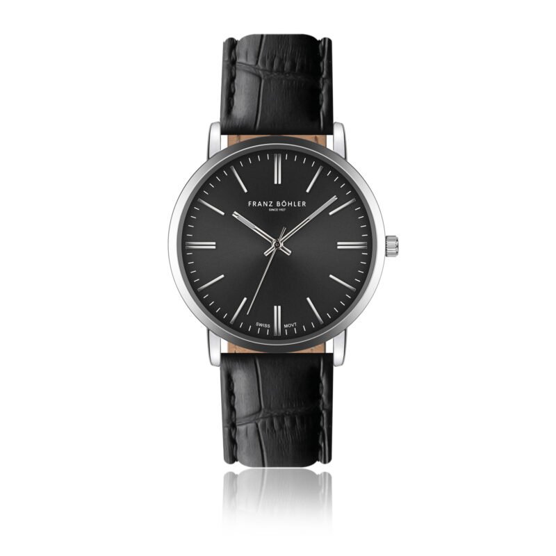 Alpnach Silver Padded and stitched croco