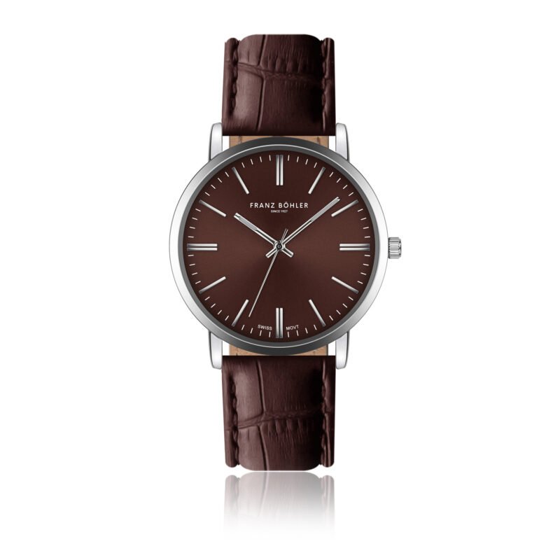 Lungern Silver Padded and stitched croco