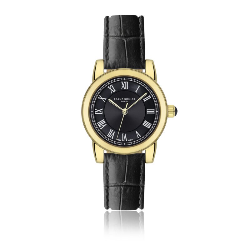 Biel Gold Padded and stitched croco